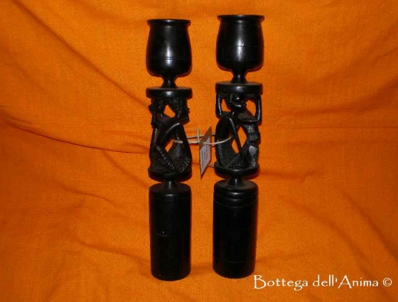 Portacandele legno